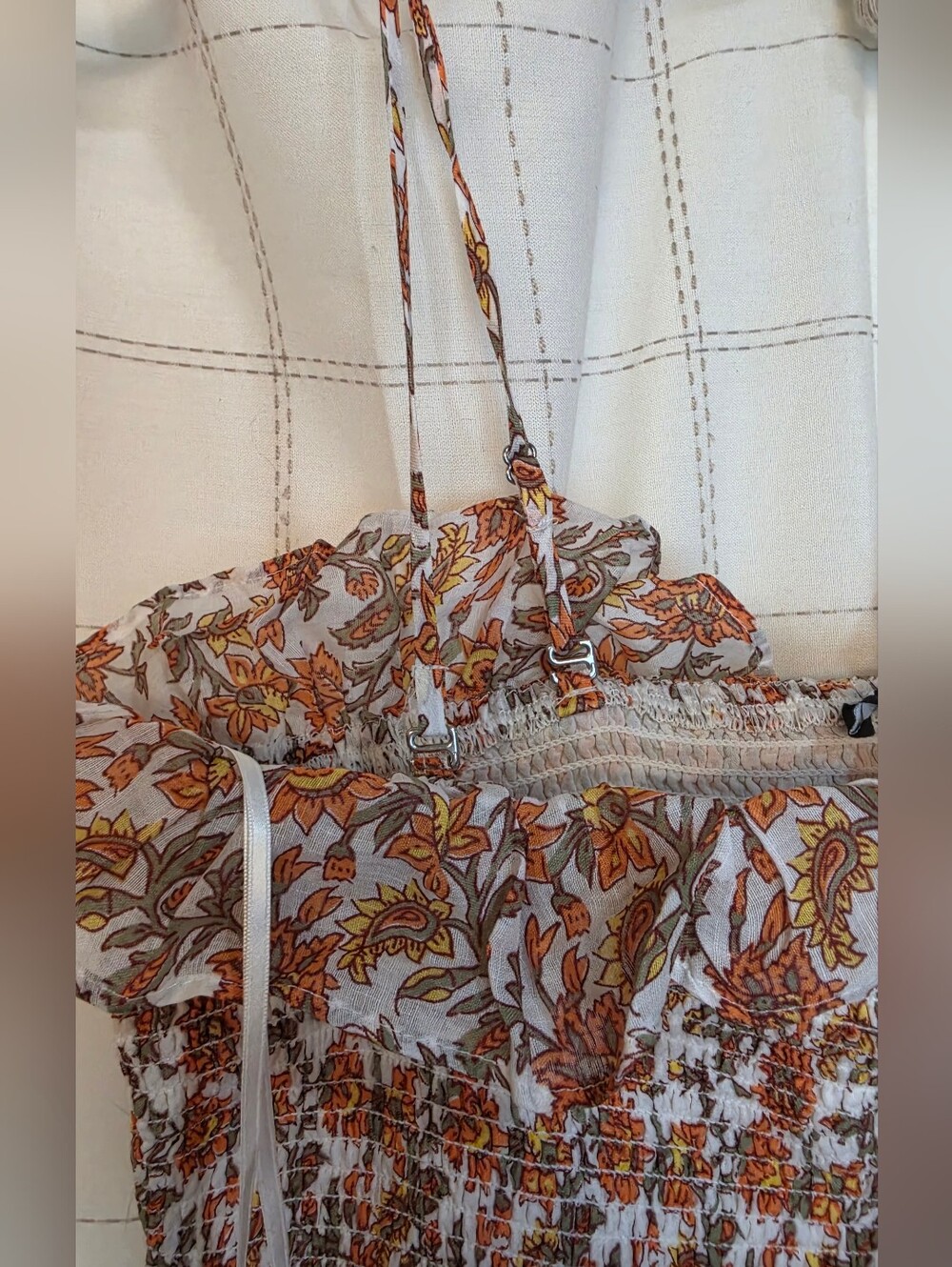 J Crew Ravenna dress in sunset rose block-print - Picture 3 of 5